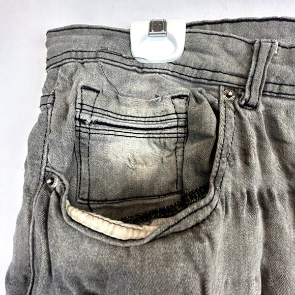 DISTRESSED MODERN CULTURE size 38x32 Men's Jeans Gray - Picture 8 of 15